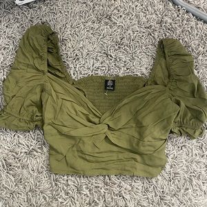 Urban outfitters cropped blouse